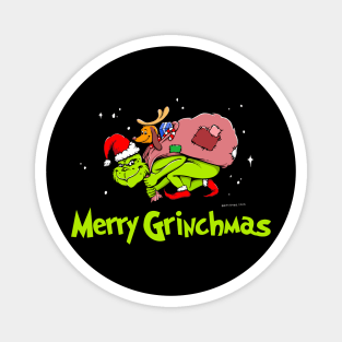 Green Merry Grinchmas Magnet